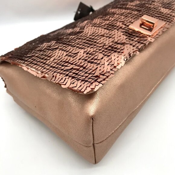 I.N.C. International Concepts Rose Gold Sequin Ajae Crossbody Bag - Picture 6 of 11